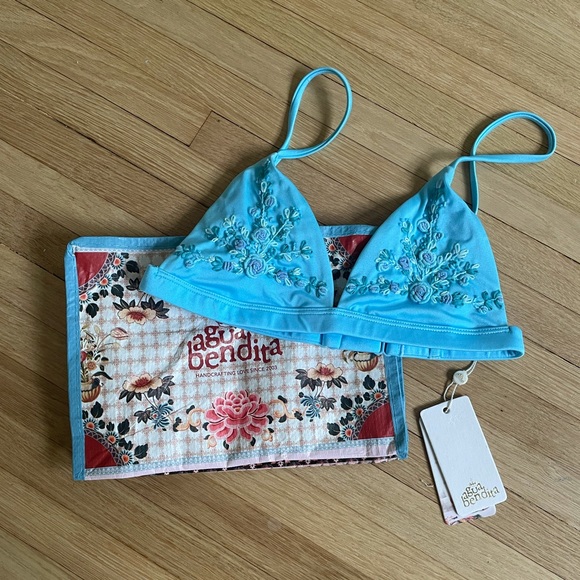 Agua Bendita US swimsuit - blue Bikini Top - Cotton Candy Lisa Top - Picture 1 of 6